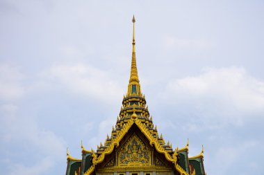 Wat Phra Kaew, güzel tapınak Bangkok Tayland.