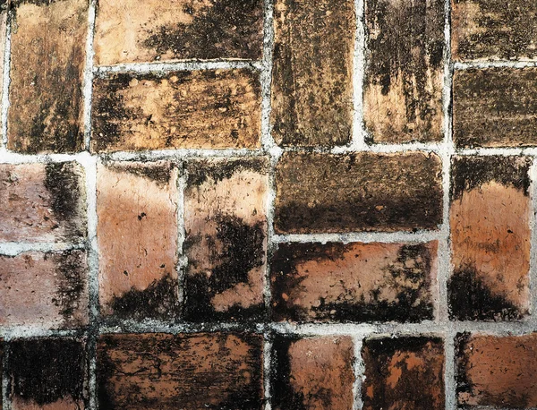 Viejo ladrillo rojo textura del piso y fondo . —  Fotos de Stock