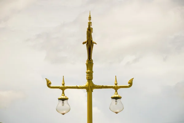 Golden swan lighting lamp in Thailand. — Stock Photo, Image