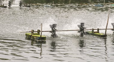 Su tarım içinde su havalandırma türbin.
