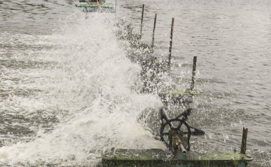Su tarım içinde su havalandırma türbin.