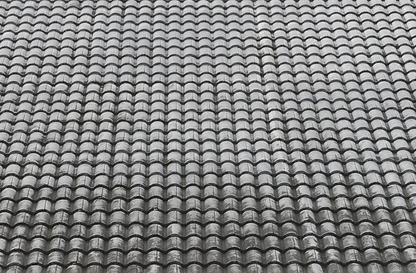 Close up roof tiles texture with blue sky background. — Stock Photo, Image