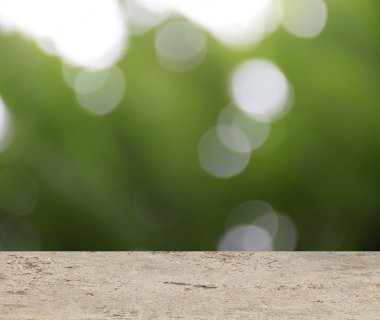 bulanık soyut doğa bokeh arka plan ile boş beton zemin. 