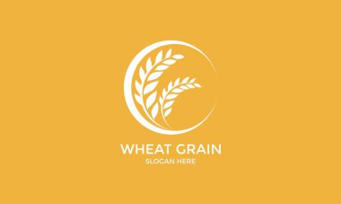 Altın Buğday Logosu Tarım Markası Tasarımı Kimlik ve Endüstri Sembolü