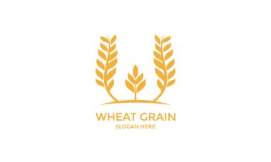 Altın Buğday Logosu Tarım Markası Tasarımı Kimlik ve Endüstri Sembolü