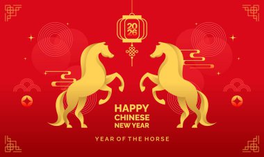 Çin Yeni Yılı At Kutlama Tasarımı 2026