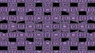 Hipnotik soyut animasyon, dokulu mor ve lavanta çizgilerinden oluşan kusursuz geometrik desenli, büyüleyici bir hareketle sürekli şekil değiştiren, döndüren ve değiştiren bir şekil içerir. Dijital olarak oluşturulan video.