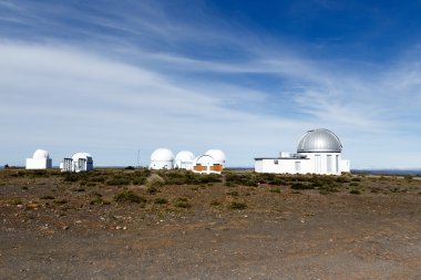 Telescope Buildings - The view from The Sutherland Observatory clipart