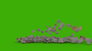 Yeşil Arkaplanlı Ground Crack Stock Görüntüsü