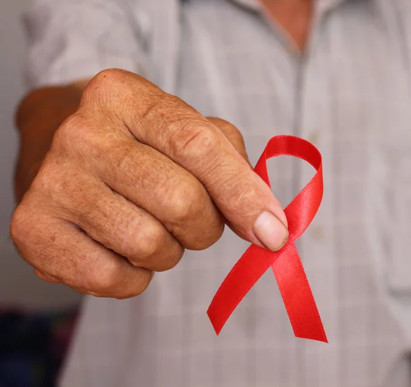 Symbolické pojetí Světový den boje proti Aids. — Stock fotografie