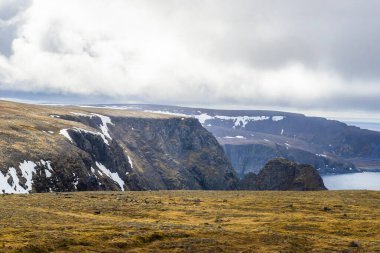Kuzey Burnu, Kuzey Norveç 'te pelerin. Finnmark County, Norveç. Yüksek kalite fotoğraf