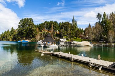Manzano Körfezi, Bariloche, Neuquen, Arjantin. Yüksek kalite fotoğraf