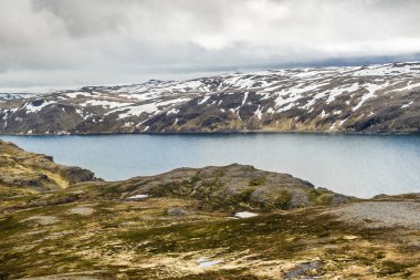 Kuzey Burnu, Kuzey Norveç 'te pelerin. Finnmark County, Norveç. Yüksek kalite fotoğraf