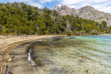 Bahia de los Troncos, Circuito Chico, Bariloche, Rio Negro Eyaleti, Arjantin, Patagonya. Yüksek kalite fotoğraf