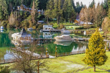 Manzano Körfezi, Bariloche, Neuquen, Arjantin. Yüksek kalite fotoğraf