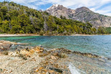 Bahia de los Troncos, Circuito Chico, Bariloche, Rio Negro Eyaleti, Arjantin, Patagonya. Yüksek kalite fotoğraf