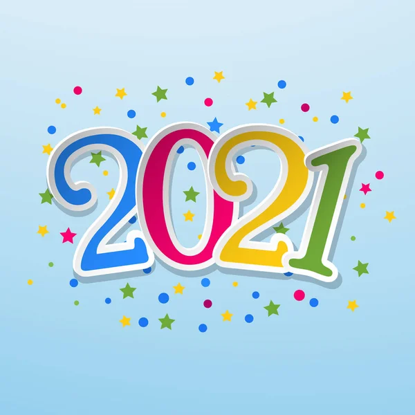 ハッピーニューイヤー2021グリーティングカード 新年のチラシ グリーティングカード パンフレットのテンプレート 2021年あけましておめでとうございます ベクターイラスト — ストックベクタ