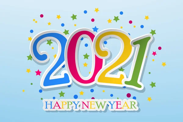 Καλή Χρονιά 2021 Ευχετήρια Κάρτα Πρότυπο Για Την Πρωτοχρονιά Φυλλάδια — Διανυσματικό Αρχείο