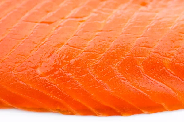 Salmon fillet on white background. Fresh smoked salmon on white background.