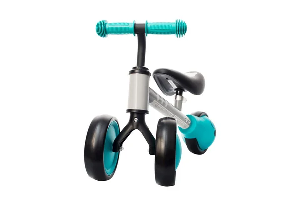 Bicicleta Equilibrio Para Niños Aislada Sobre Fondo Blanco Scooter Andador — Foto de Stock