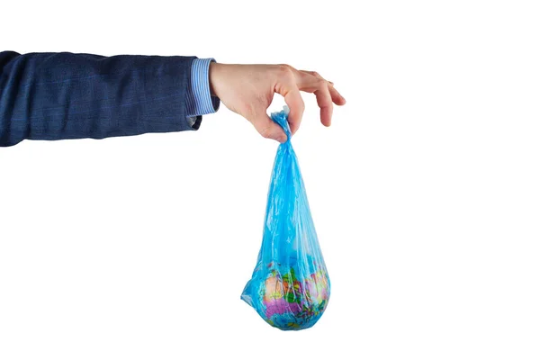 환경의 World Environment Day 장난감 세계는 비닐봉지에 — 스톡 사진