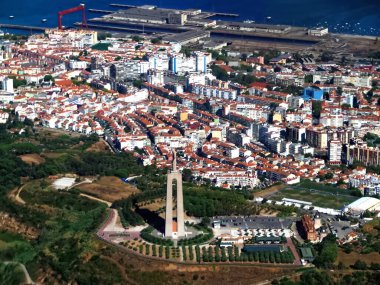 Portekiz 'in merkezinin güzel hava manzarası