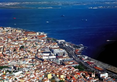 Portekiz 'in merkezinin güzel hava manzarası