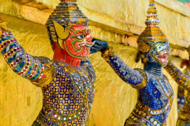 Tapınak Tayland dev heykel.