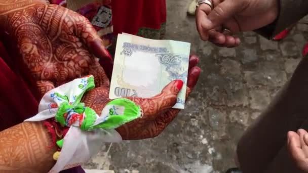 Indická svatba rituály — Stock video