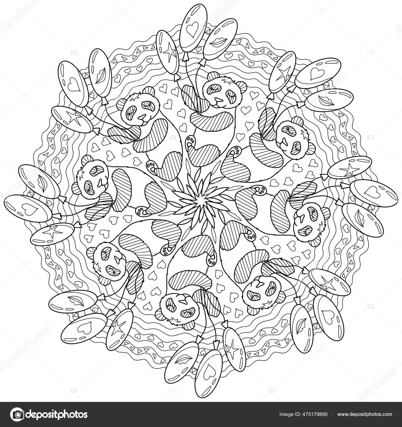 Mandala para colorir para adultos e crianças mandala para colorir padrão de  mandala para colorir