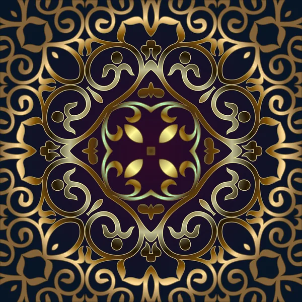 Mandala. Motif d'ornement rond. Éléments décoratifs vintage — Image vectorielle