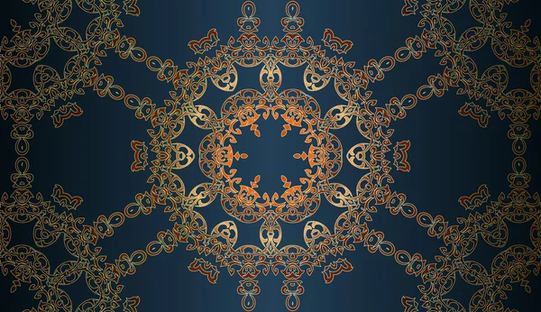 Abstractos patrones de textura decorativa elementos de figuras geométricas en la forma de un hexágono sobre fondo de gradiente oscuro — Archivo Imágenes Vectoriales
