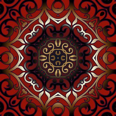 Tasarım vektör damask elemanı için çiçek deseni.