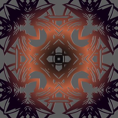 soyut dekoratif model nokta gri bir arka plan üzerinde kahverengi renk