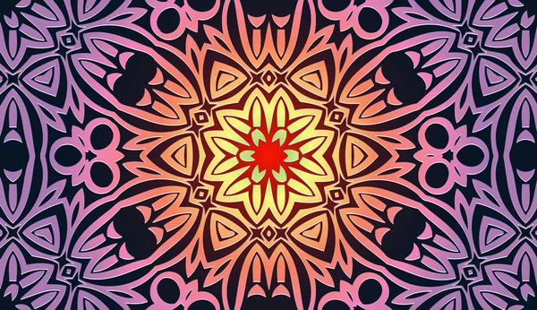 色要素の幾何学的図形のベクトル図の抽象的な装飾的なシームレス パターンのエンボス加工 — ストックベクタ