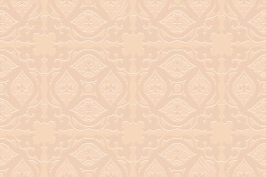 Ajur desen kabarık vintage. Dekor duvar kağıdı altında parlak pastel renkler