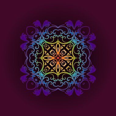 vintage stile tasarımında için süs çiçek ögesi.