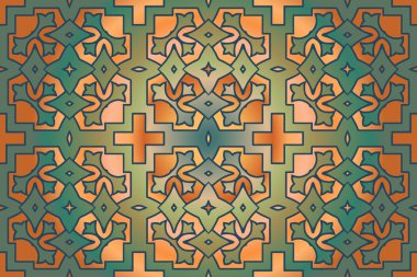 Geometrik süs duvar kağıdı vektör altın şekil. Modern grafik tasarım.