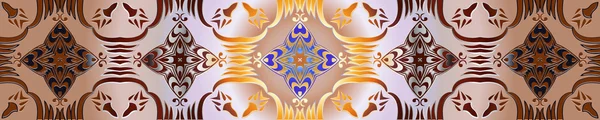 要素幾何学的な数字の光パステルの背景で抽象的なヴィンテージ装飾タイルフリーズ — ストックベクタ