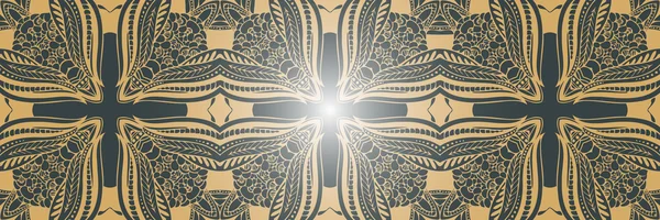 幾何学的な要素を持つ部族民族シームレス パターン。ベクトルの背景。設計のための抽象的な飾り — ストックベクタ