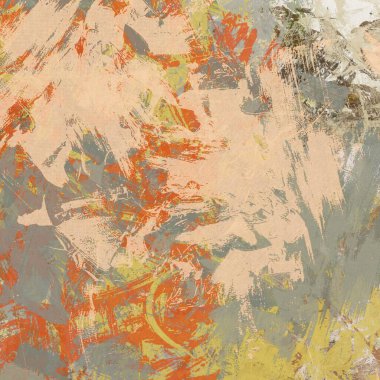 Renkli boya darbelerinin dokusu, farklı boyutlarda ve şekillerde fırçalarla bulanık noktalar. Stil suluboya, yağ grunge arka plan rengi, yağ, grunge arkaplan