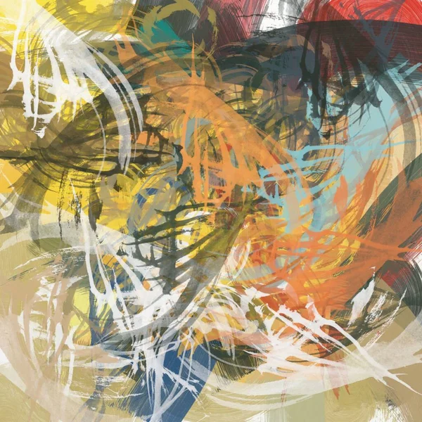 Streszczenie Psychodeliczne Tło Stylizowanego Akwarela Olej Grunge Ilustracja Kolorowe Chaotycznie — Zdjęcie stockowe
