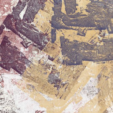 Şekillendirilmiş suluboya, yağ, grunge illüstrasyonunun soyut psikedelik arka planı, farklı boyut ve şekillerde renkli bulanık noktalar ve boya vuruşları