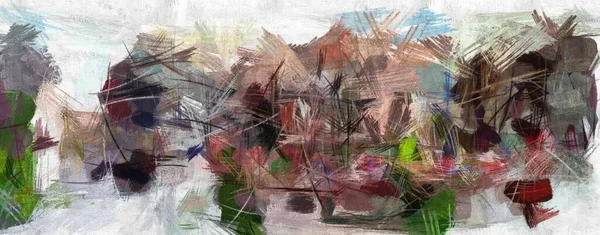 Abstrakt Psykedelisk Bakgrund Stiliserad Akvarell Olja Grunge Illustration Färgade Kaotiskt — Stockfoto