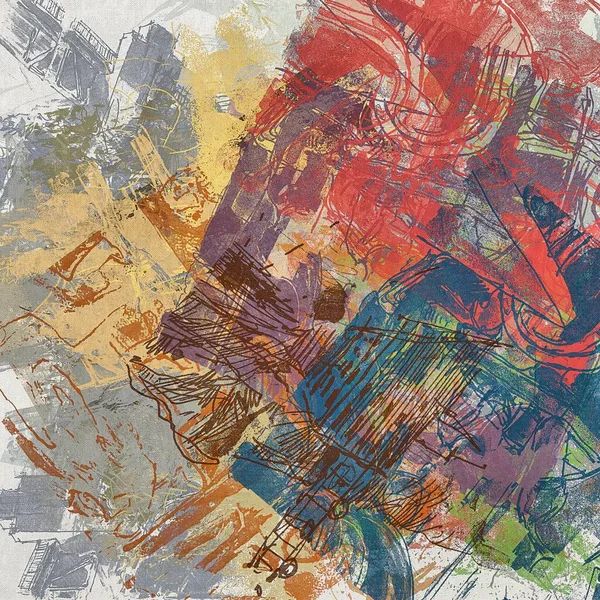 Abstraktní Psychedelické Pozadí Stylizovaného Akvarelu Oleje Grunge Ilustrace Barevné Chaoticky — Stock fotografie