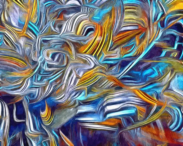 Abstrakter Psychedelischer Hintergrund Aus Stilisiertem Aquarell Grunge Illustration Chaotisch Verwischten — Stockfoto