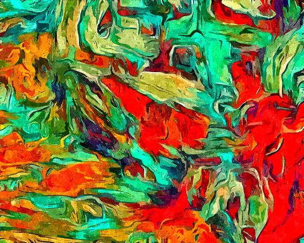 Abstracte Psychedelische Achtergrond Aquarelstylization Van Gekleurde Chaotische Penseelstreken Van Verschillende — Stockfoto