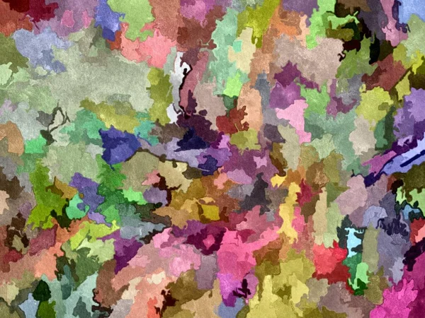 Abstracte Psychedelische Achtergrond Aquarelstylization Van Gekleurde Chaotische Penseelstreken Van Verschillende — Stockfoto