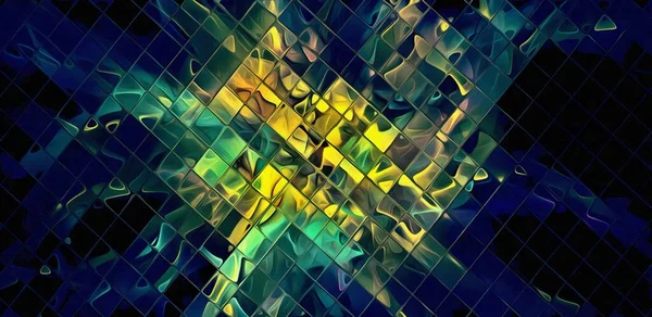 Abstracte Achtergrond Psychedelische Fractal Textuur Van Penseelstreken Van Gekleurde Verf — Stockfoto