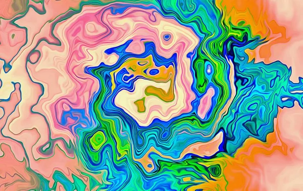 Abstract Background Psychedelic Fractal Texture Brush Strokes Colored Paint Blurred — Stock Photo, Image